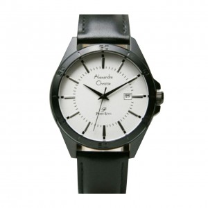 Alexandre Christie AC 1011 Black White Leather Man MDLIGSL New